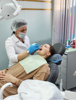 1 этап чистки зубов комендантский - консультация стоматолога.